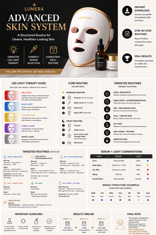 Lumera advanced skin care routne